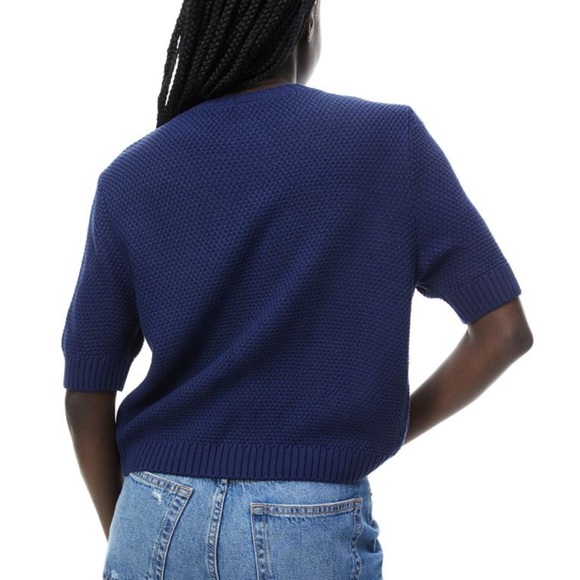 H&M Textured Knit Short Sleeve Cardigan - M - Picture 2 of 10